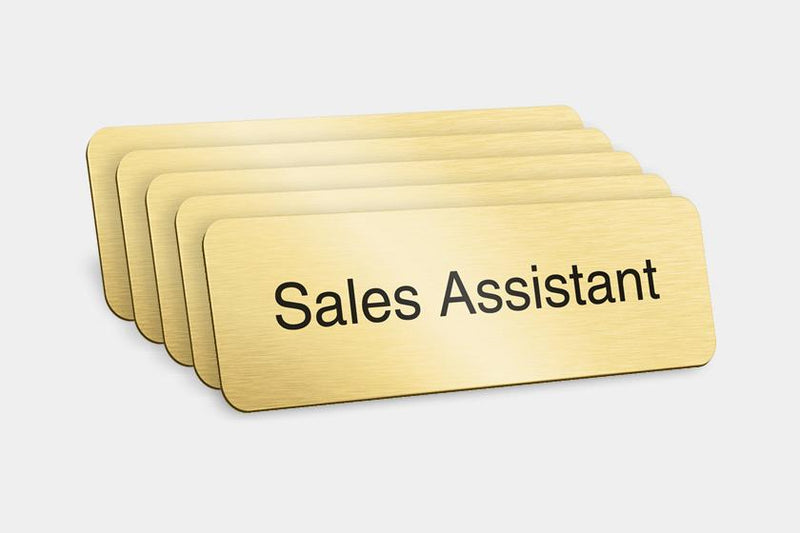 Printed Badges - Sales Assistant Badges (Pack Of 5)