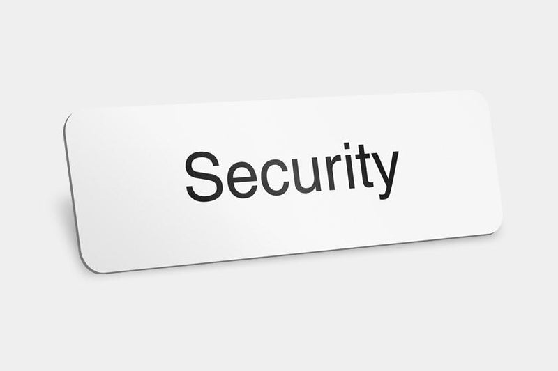 Printed Badges - Security Badges (Pack Of 5)