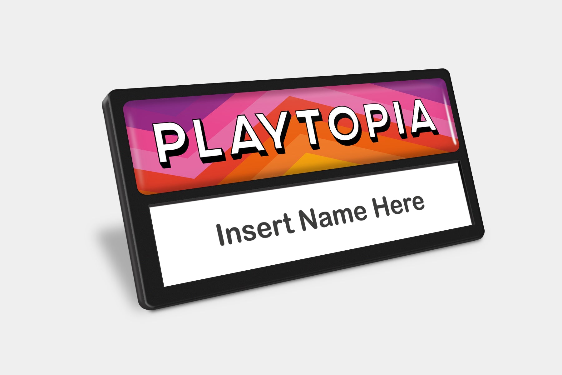 Eco Reusable Window Name Badges | Staff Badges – MelubaBadges
