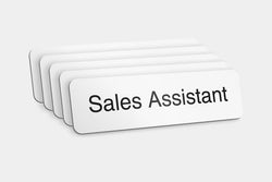 Store Assistant Badge Sales Assistant Badges | Pack of 5 Staff Badges – MelubaBadges