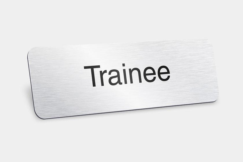 Trainee Name Badges | Pack of 5 Staff Badges – MelubaBadges