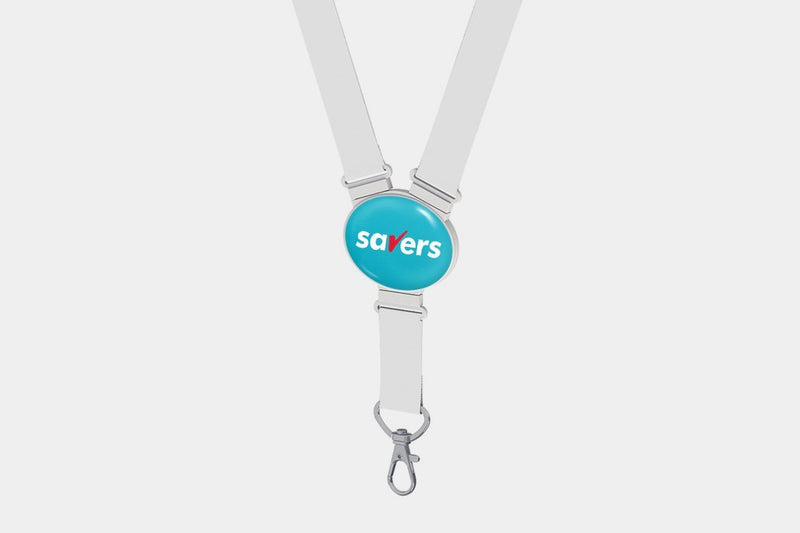 Custom Printed Snap Lanyards - Oval