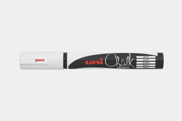 Uni Chalk Marker Pen - White