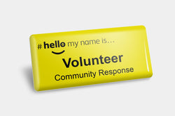 Community Response Volunteer NHS Name Badge
