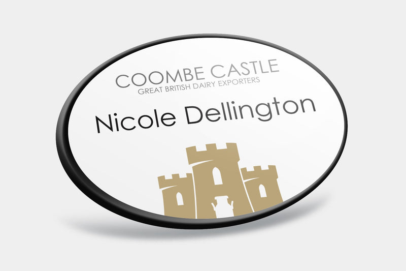 Name Badges - Oval Framed Name Badges