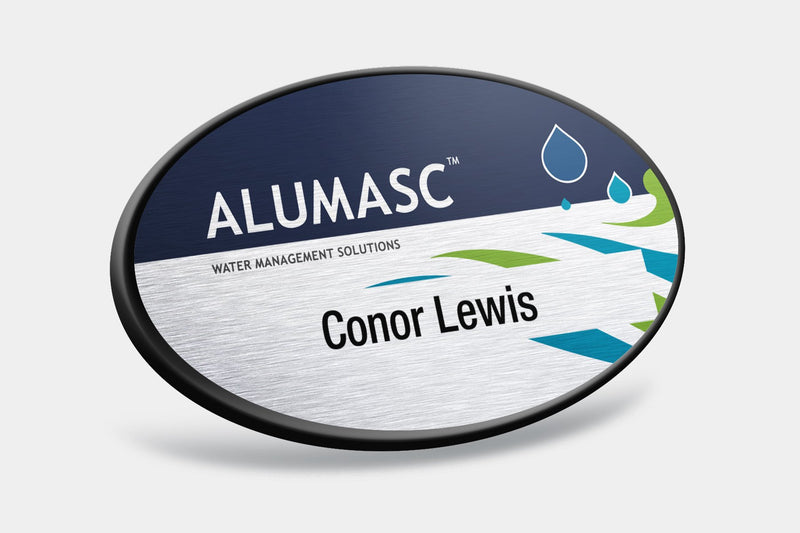 Name Badges - Oval Framed Name Badges