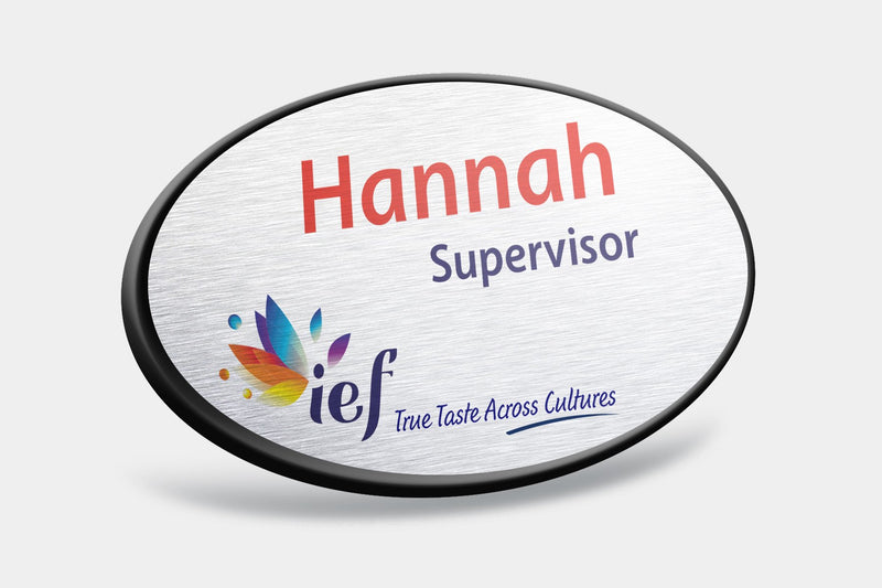 Name Badges - Oval Framed Name Badges