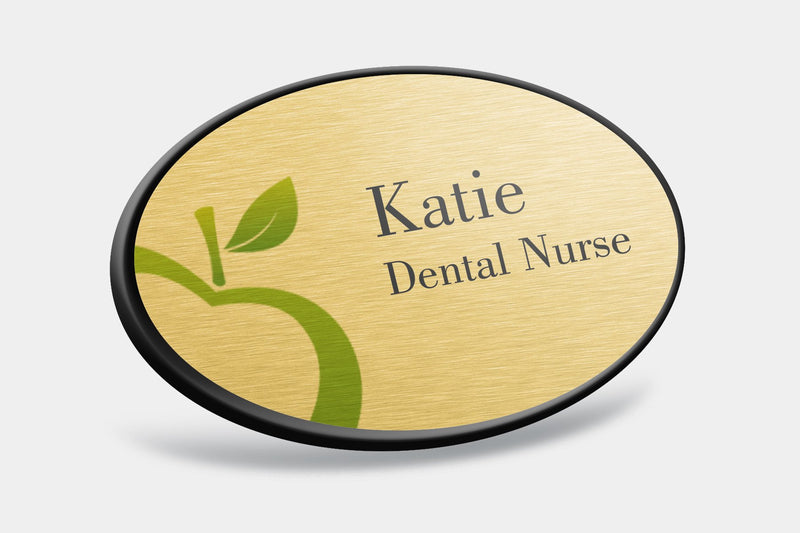 Name Badges - Oval Framed Name Badges