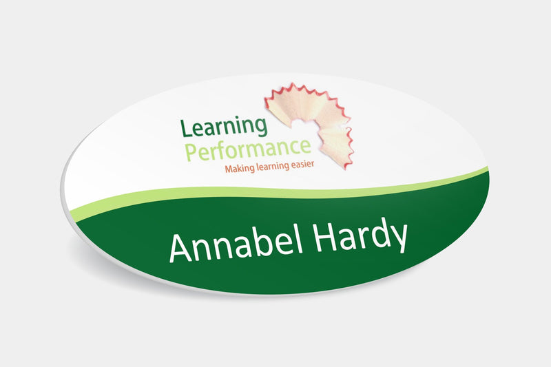 Name Badges - Oval Plastic Name Badge