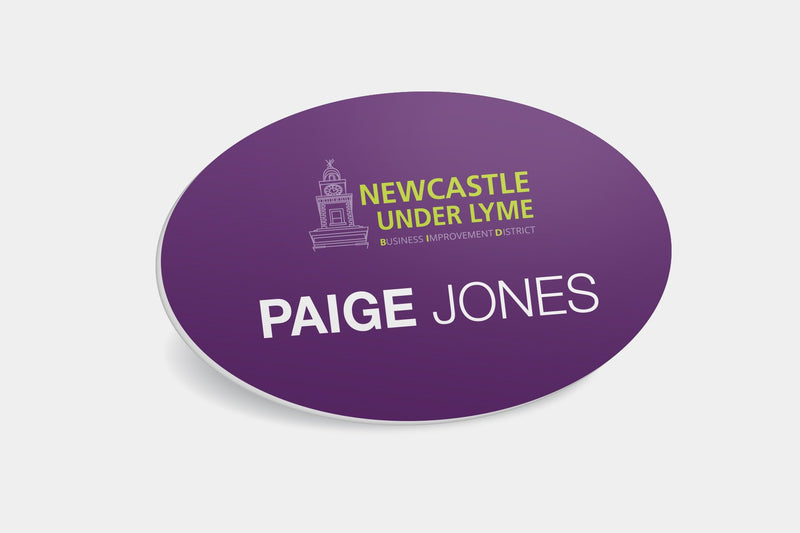 Name Badges - Oval Plastic Name Badge