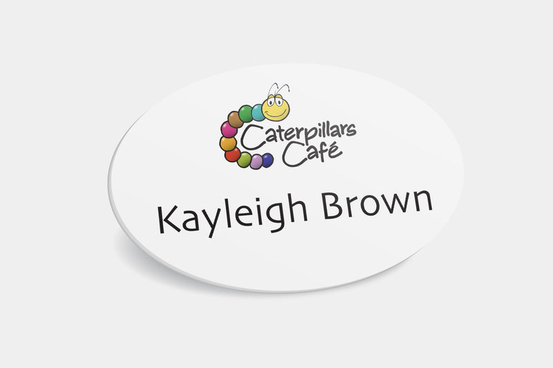 Name Badges - Oval Plastic Name Badge