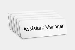Printed Badges - Assistant Manager Badges (Pack Of 5)