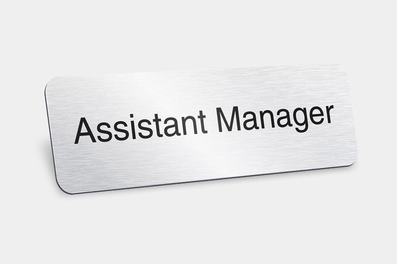 Printed Badges - Assistant Manager Badges (Pack Of 5)