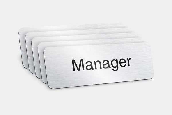Printed Badges - Manager Badges (Pack Of 5)
