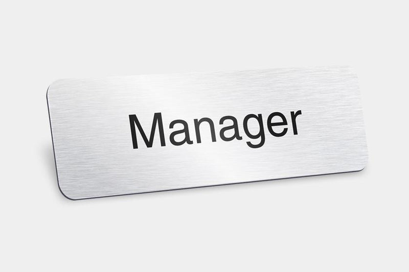 Printed Badges - Manager Badges (Pack Of 5)