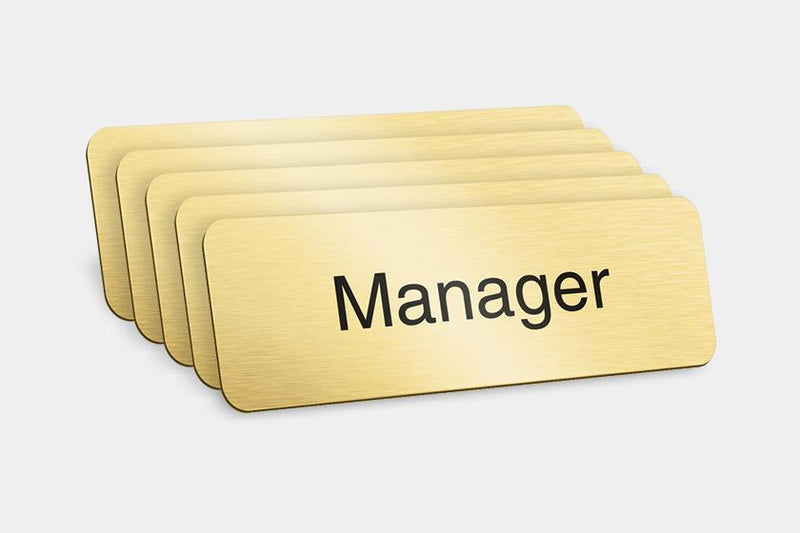 Printed Badges - Manager Badges (Pack Of 5)