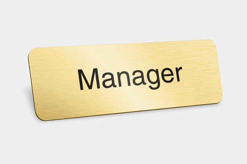 Printed Badges - Manager Badges (Pack Of 5)