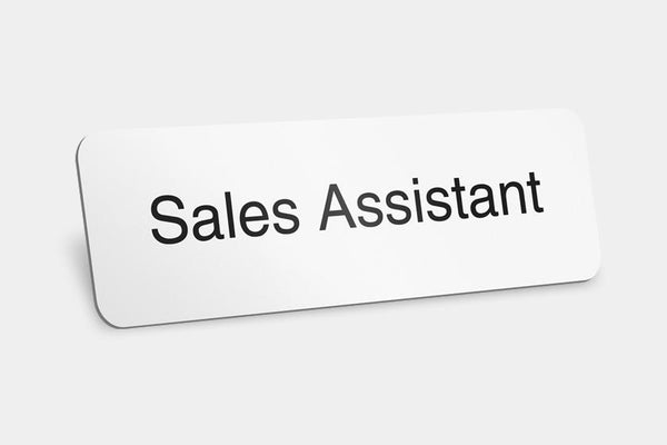 Printed Badges - Sales Assistant Badges (Pack Of 5)