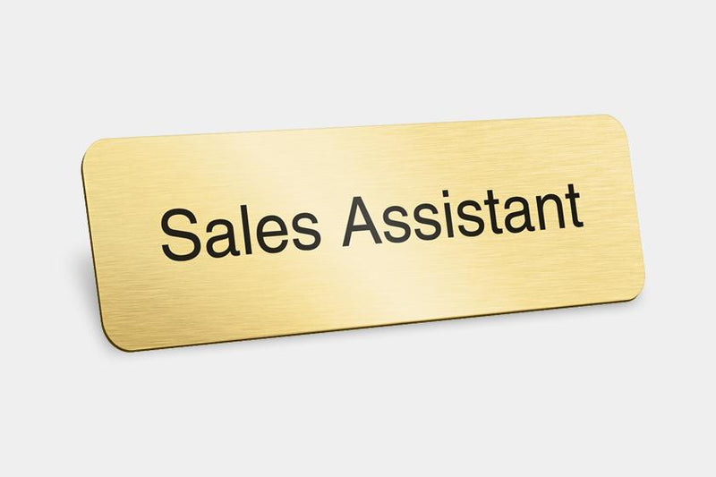 Printed Badges - Sales Assistant Badges (Pack Of 5)