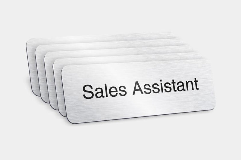 Printed Badges - Sales Assistant Badges (Pack Of 5)