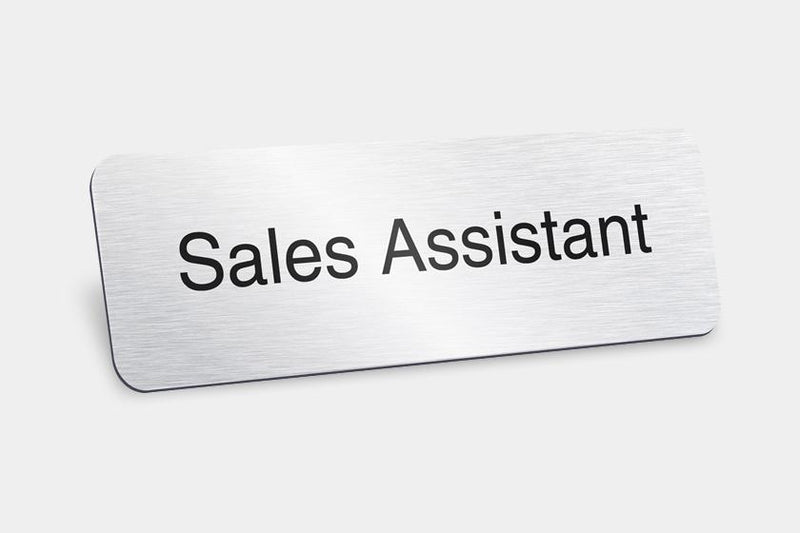 Printed Badges - Sales Assistant Badges (Pack Of 5)