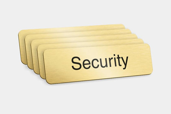 Printed Badges - Security Badges (Pack Of 5)