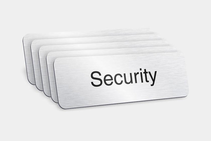 Printed Badges - Security Badges (Pack Of 5)