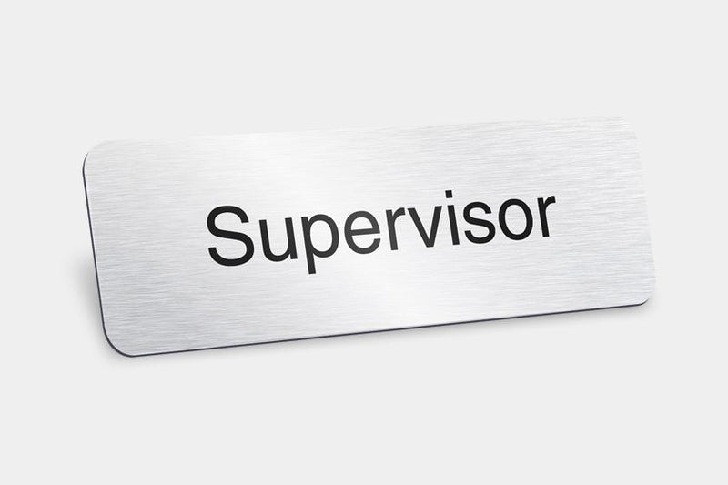 Printed Badges - Supervisor Badges (Pack Of 5)