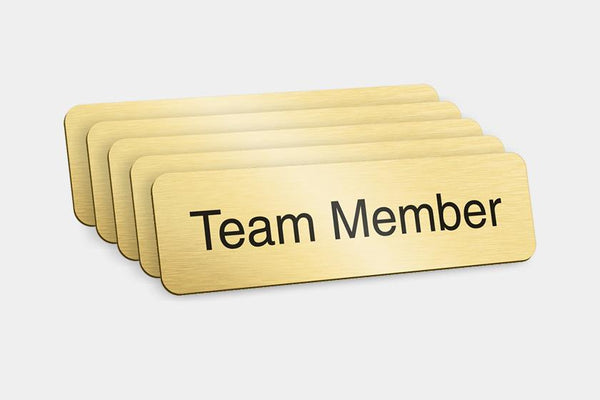 Printed Badges - Team Member Badges (Pack Of 5)