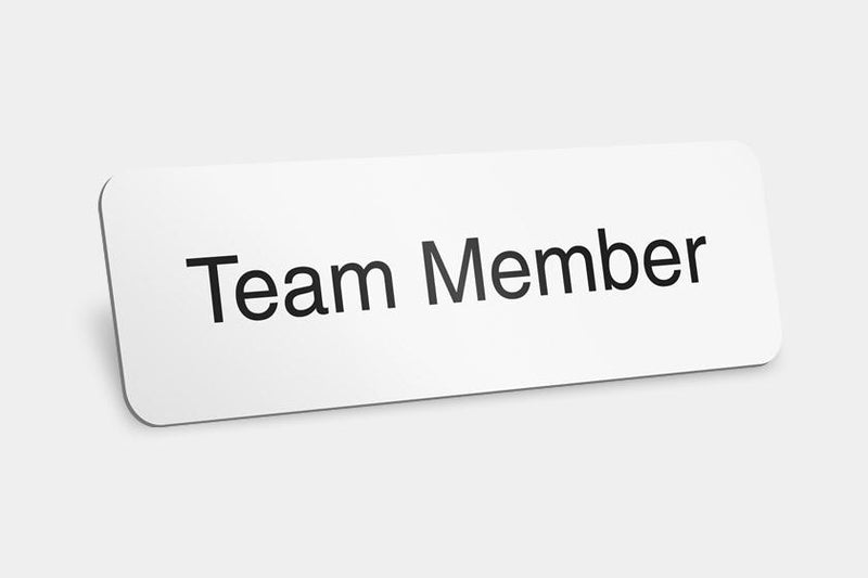 Printed Badges - Team Member Badges (Pack Of 5)