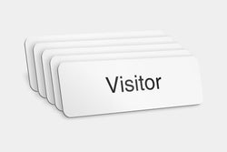 Printed Badges - Visitor Badges (Pack Of 5)