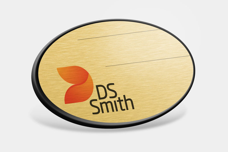 Reusable Name Badges - Oval Framed Reusable Name Badges