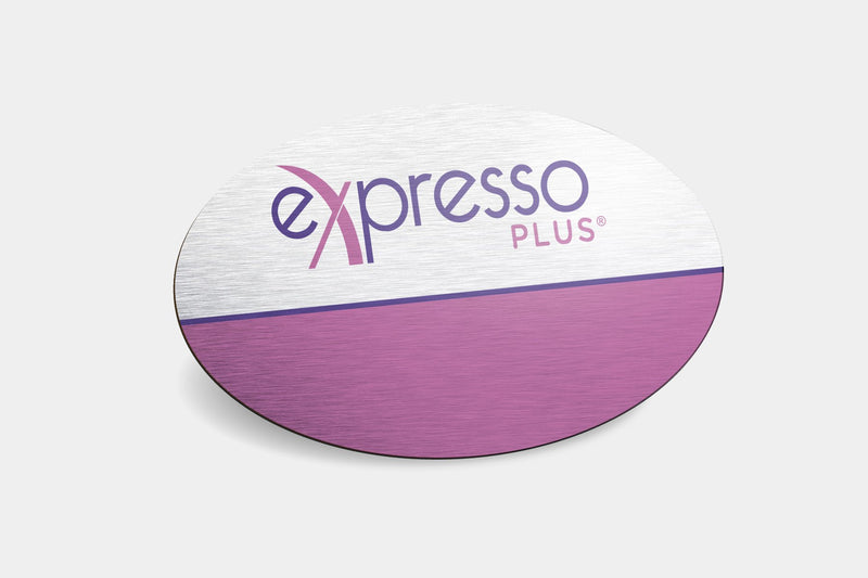 Reusable Name Badges - Oval Metal Reusable Name Badges