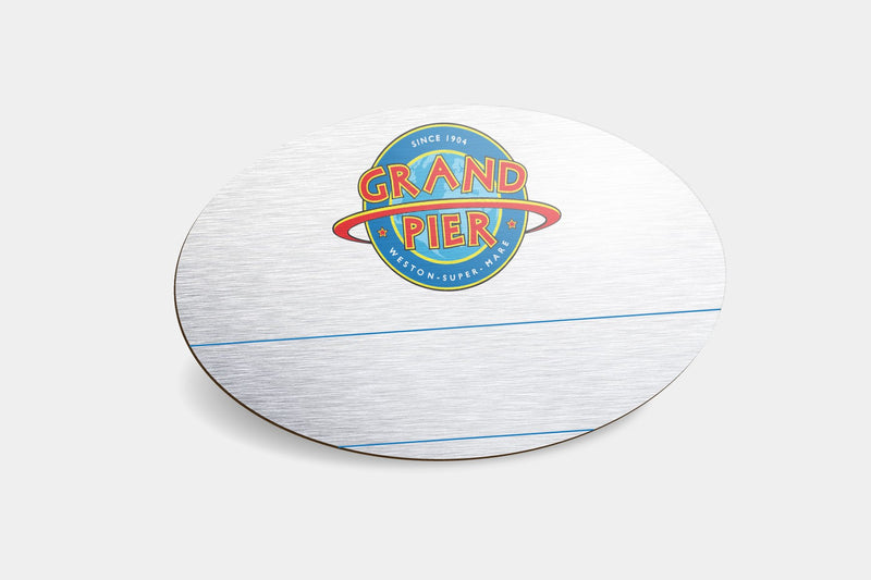 Reusable Name Badges - Oval Metal Reusable Name Badges